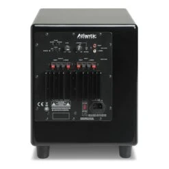 Atlantic Technology - SB8 - Down-Firing Powered Subwoofer (Single) -Electronics Store atlantic technology sb8 subwoofer black back