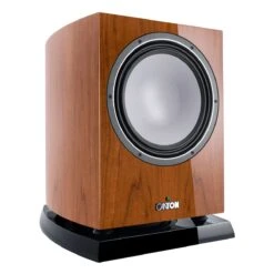 Canton - Vento Sub 12 - Bass Reflex W/ Passive Radiator Active Subwoofer -Electronics Store c a canton vento sub 12 subwoofer walnut angle 1