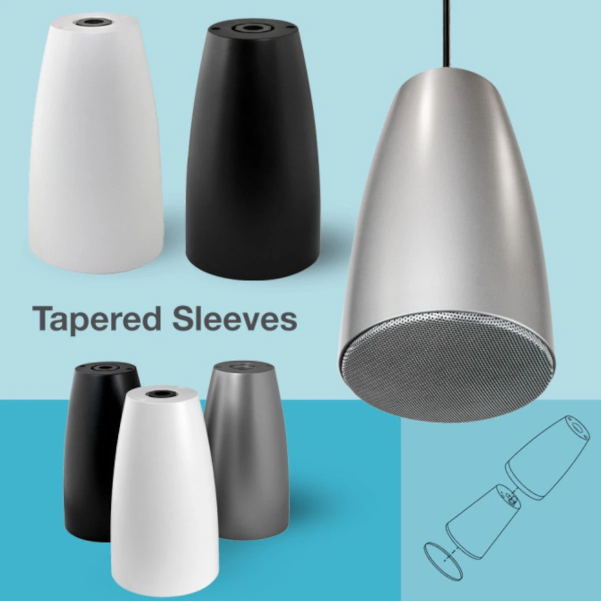 Soundtube - MM43-BGM + 3 DS31-EZ Pendant Speakers & OS-440 Amplifier 7 Soundtube - MM43-BGM + 3 DS31-EZ Pendant Speakers & OS-440 Amplifier - Image 5