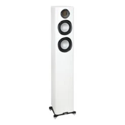 ELAC - Carina FS247.4 - Floorstanding Speakers (Pair) -Electronics Store e l elac carina fs247 4 white angle 1