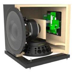 ELAC - SUB3010 - Debut 2.0 10" 400 Watt Powered Subwoofer -Electronics Store e l elac sub 3010 subwoofer black interior