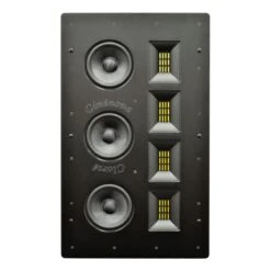 Earthquake - IW-C5 - Cinénova Clarté In-Wall LCR Speaker (Single) -Electronics Store earthquake iwc5 in wall speaker black front