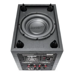 Earthquake - SUB-80X - 8" 300W Powered Subwoofer (Single) -Electronics Store earthquake sub 80x subwoofer black bottom