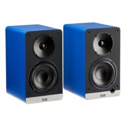ELAC - DC841 - Debut ConneX B4 Powered Bluetooth Speakers (Pair) -Electronics Store elac connex dcb41 bluetooth speaker blue angle