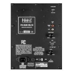 Phase Technology - PC-SUB-WL10 - 10" Wireless Subwoofer (Single) -Electronics Store phase technology pc sub wl10 subwoofer black detail