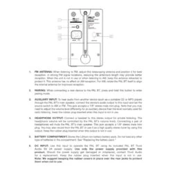 Tivoli Audio - PAL BT Gen2 - Portable Radio With Bluetooth -Electronics Store tivoli pal bt portable speaker back