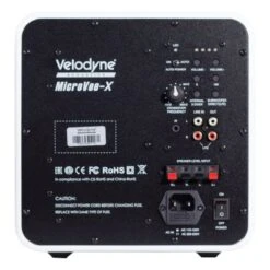 Velodyne - MicroVee X - 6.5" Aluminum Subwoofer W/ Carbon Fiber Driver -Electronics Store velodyne microvee x subwoofer black back
